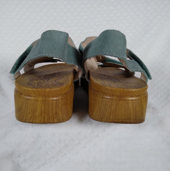 Alegria Suede Leather Ana Sandals Dusty Blue Sz 42EU - Picture 6 of 8